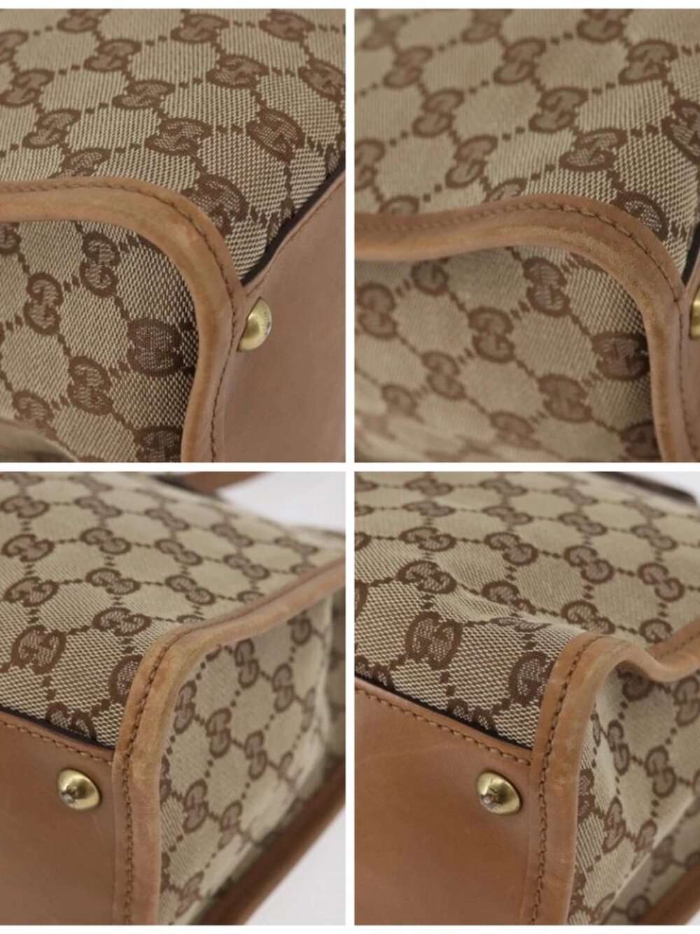 GUCCI GG Canvas Shoulder Bag Beige Gold 110292 Auth 182469 - Picture 16 of 16